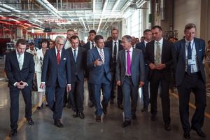 Российский завод CLAAS посетил вице-канцлер Германии Зигмар Габриэль